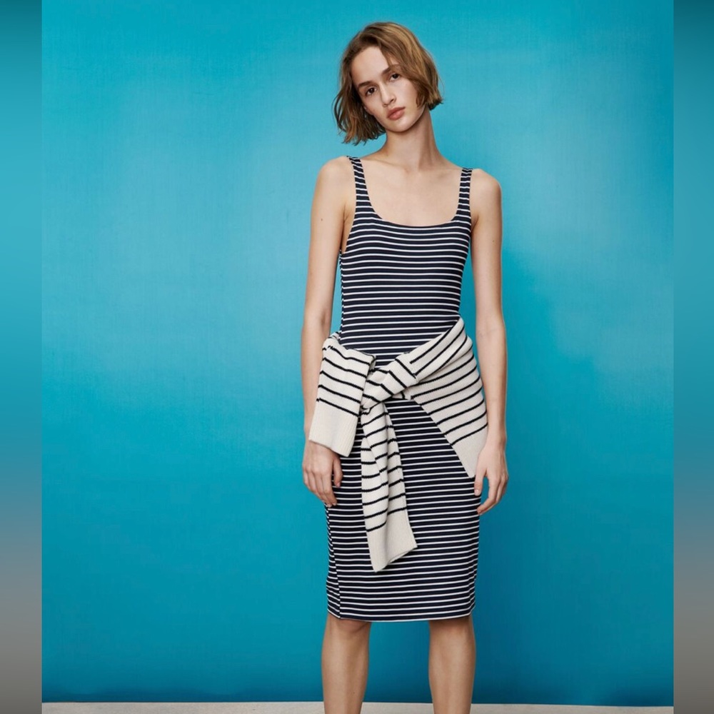 Zara midi dress (striped) sz large
